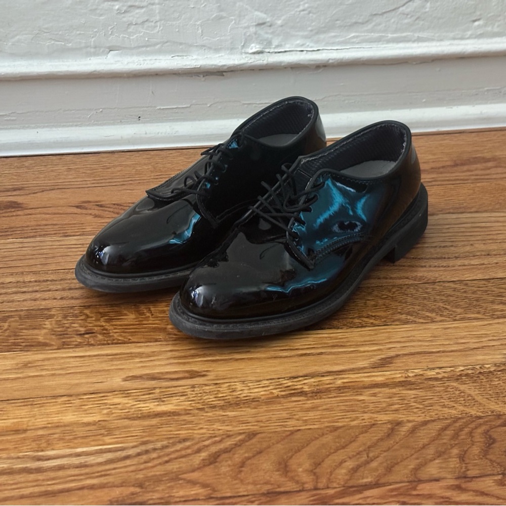 Elegant Black Patent Leather Oxfords